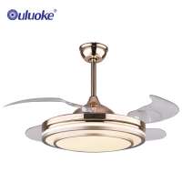 China supplier modern remote control 42 inch decorative ceiling fan chandelier with LED light