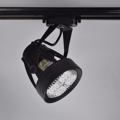 Flexible indoor wholesale dimmable black cob 24w led track light housing