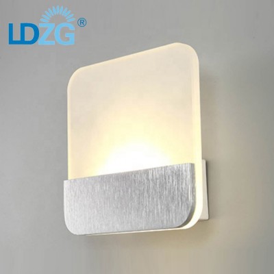 Square bedside house garden light weight narrow beam ultra thin led wall projection light