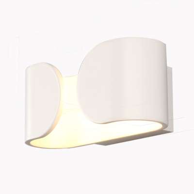 Simple design double heads acrylic hotel bedroom decorative indoor lighting white 6w COB LED wall lamp